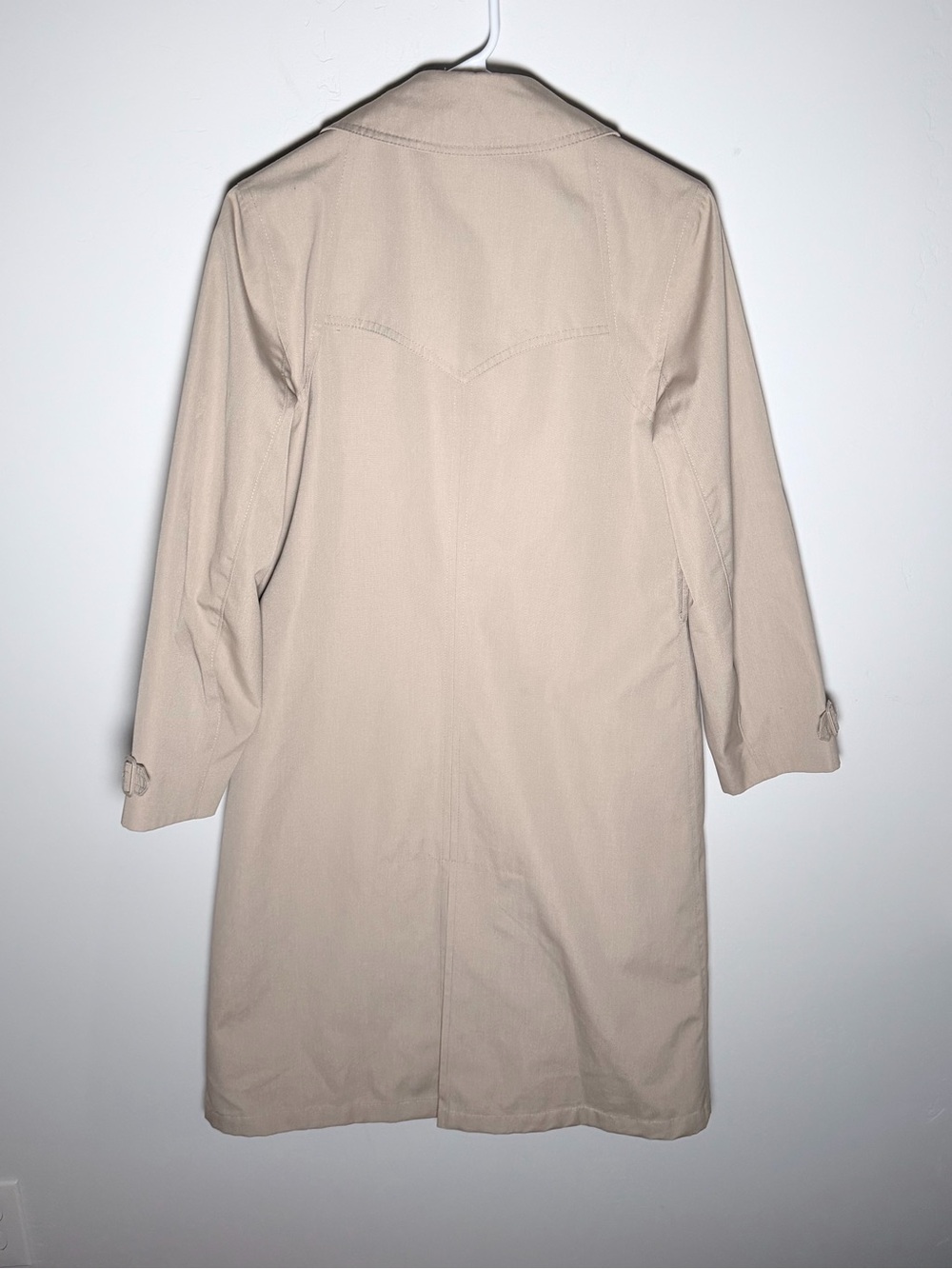 Misty Harbor Beige Double-Breasted Trench Coat Medium - Picture 8 of 13